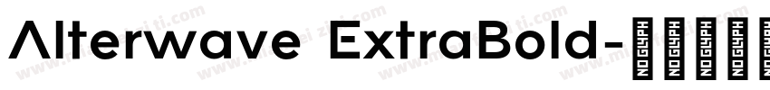 Alterwave ExtraBold字体转换